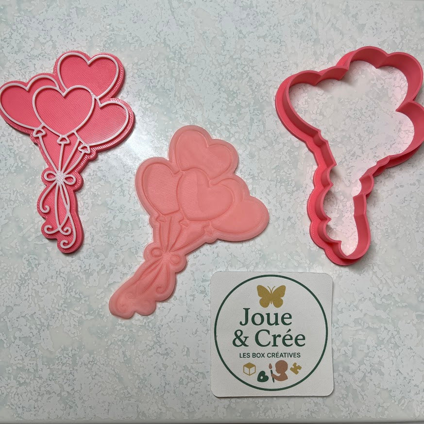 Kit emporte-pièces doubles "Cœurs Magiques"