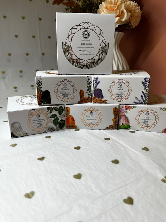 Bougie Rituelle avec Pierre Naturelle