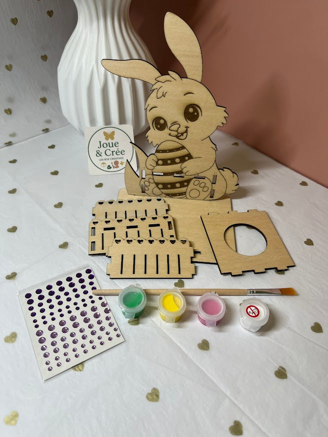Kit créatif de Pâques à assembler et à peindre
