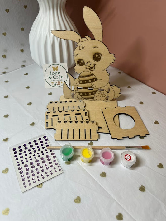 Kit créatif de Pâques à assembler et à peindre