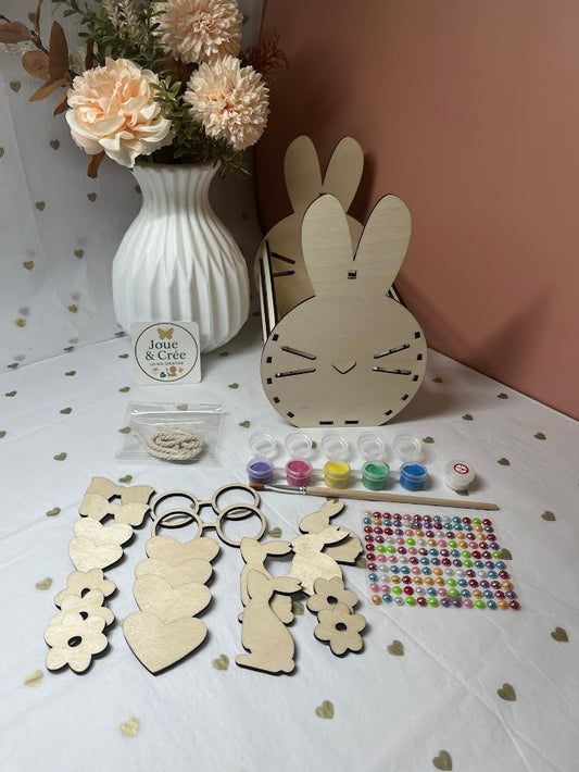 kit créatif en bois “Panier de Pâques à décorer”