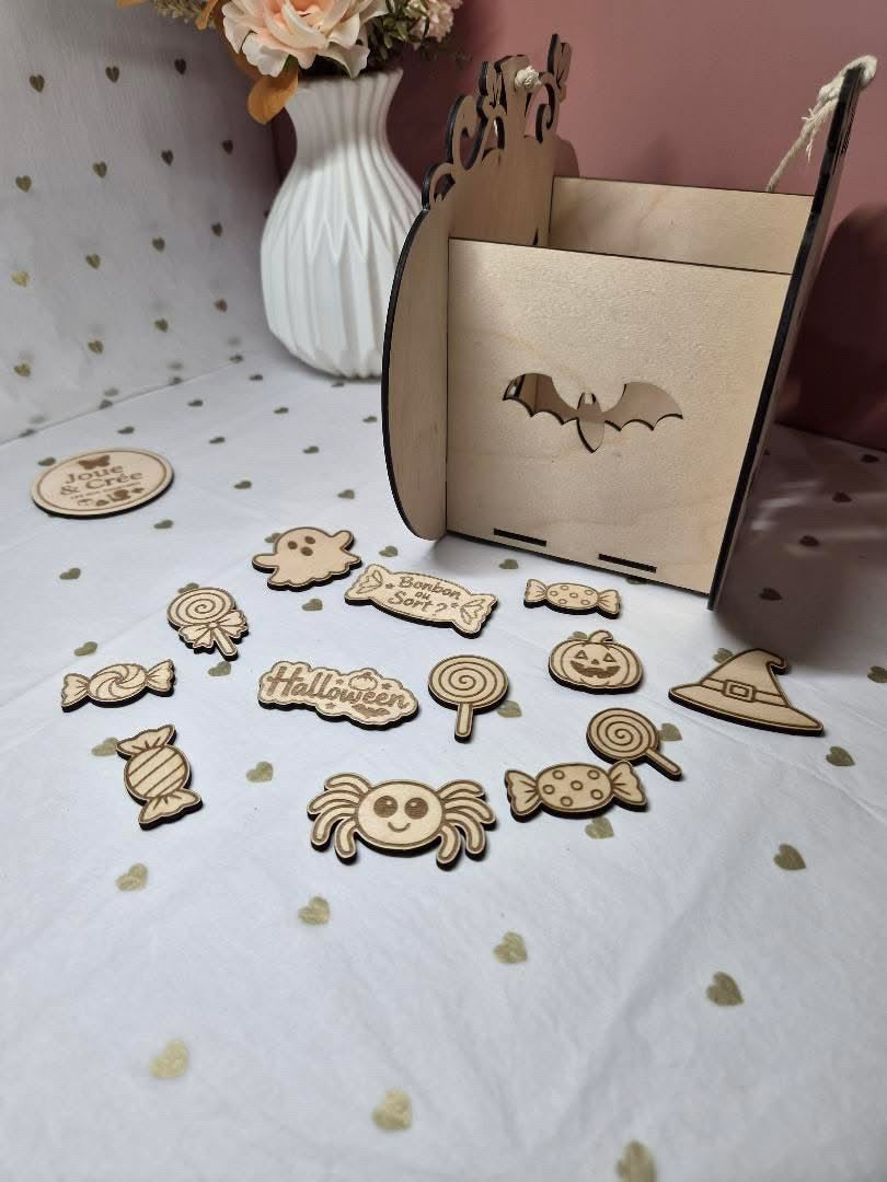 Kit créatif : Panier Citrouille à décorer