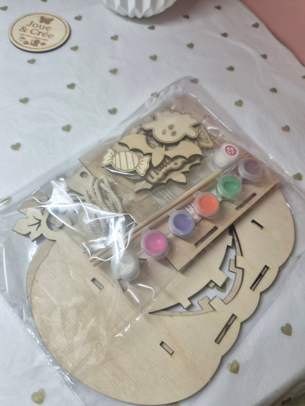 Kit créatif : Panier Citrouille à décorer